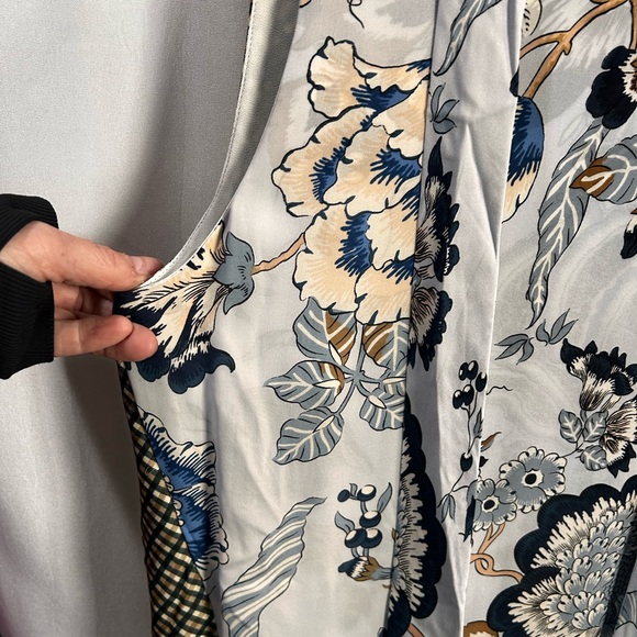 Tory Burch Margaret Asymmetrical Blue Happy Times dress LN - Picture 5 of 11